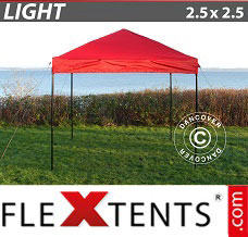 Reklamtält FleXtents Light 2,5x2,5m Röd